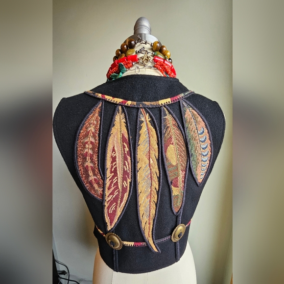 Vintage Coloratura Women's Vest 80's Southwestern - Picture 4 of 11